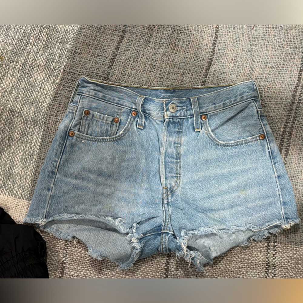 Levi's Light Blue 501’s Jean Shorts